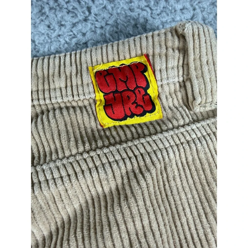 Empyre Relax Brown Khaki Corduroy Pants Mens 34x27 Skateboard Baggy Casual